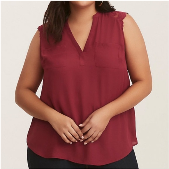 torrid Tops - Torrid Georgette Tank Top Size